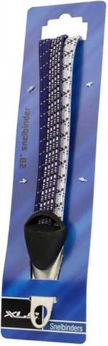 Xlc snelbinders met haak - 20 inch - blauw - rvs bevestiging