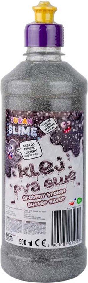 Tuban - pva lijm voor slijm glitter - zilver 500 ml