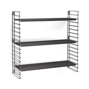 Tomado boekenrek retro geheel zwart 70x21x68cm