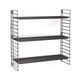 Tomado boekenrek retro zwart 70x21x68cm