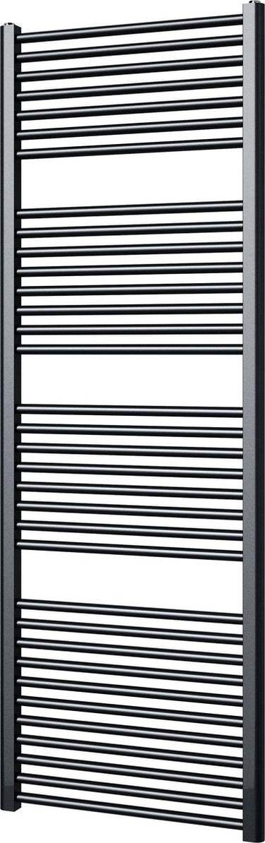 Plieger palermo designradiator – handdoekradiator – 170.2 cm x 50 cm - 799 watt – antraciet metallic