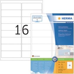 Herma etiketten wit 99.1x33.8 premium a4 1600 st.