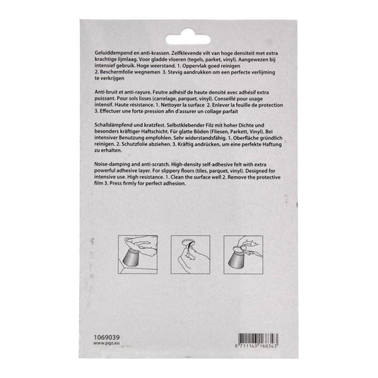 Mack 1069039 - super-vilt zelfklevend wit 112 x 150 mm 2 st pcs | 12 stuks