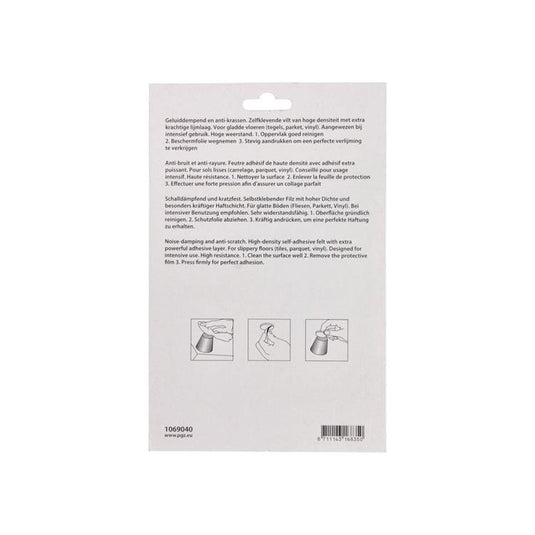Mack 1069040 - super-vilt zelfklevend bruin 112 x 150 mm 2 st pcs | 12 stuks