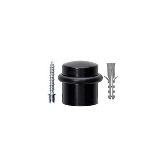 Mack 1069031 - deurstop cilindermodel zwart ø 30h35 mm 1 st pc | 6 stuks