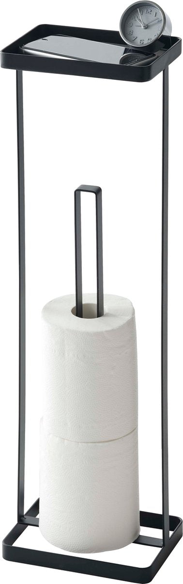 Yamazaki open wc rolhouder - tower - zwart