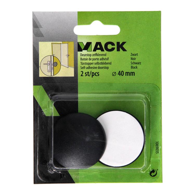 Chargez l'image dans la visionneuse de la galerie, Mack 1069035 - deurstop zelfklevend zwart ø 40 mm 2 st pcs | 6 stuks
