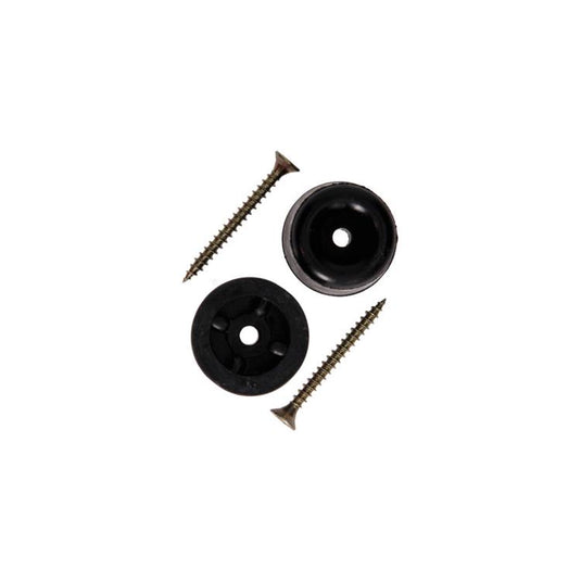 Mack 1069023 - deurstop rubber + schroef zwart 30 x 35 mm 2 st pcs | 6 stuks