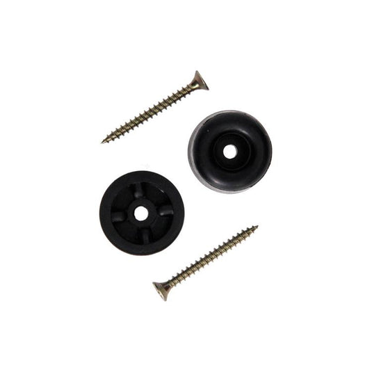 Mack 1069029 - deurstop rubber + schroef zwart 30 x 25 mm 2 st pcs | 6 stuks