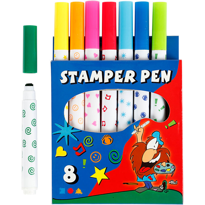 Load image into Gallery viewer, Https: www.cchobby.nl stempelstiften-diverse-kleuren-8-stuk-1-doos
