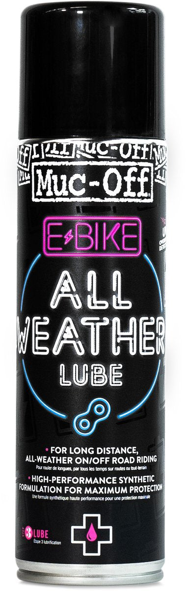 Afbeelding laden in galerijviewer, Muc-off kettingolie e-bike all weather chain lube spuitbus 250ml
