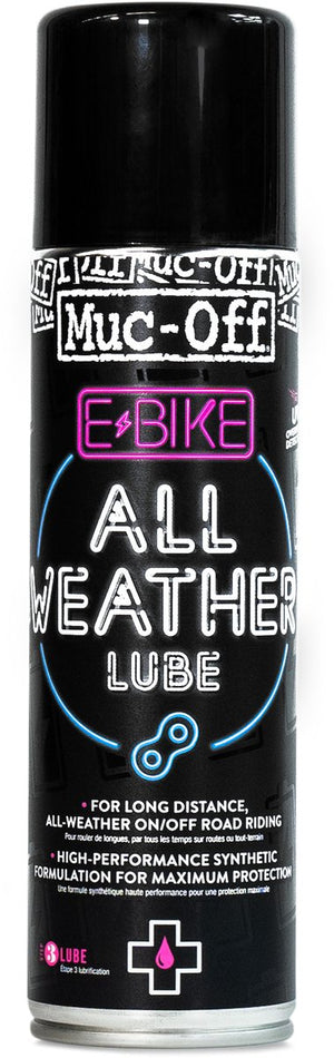 Muc-off kettingolie e-bike all weather chain lube spuitbus 250ml