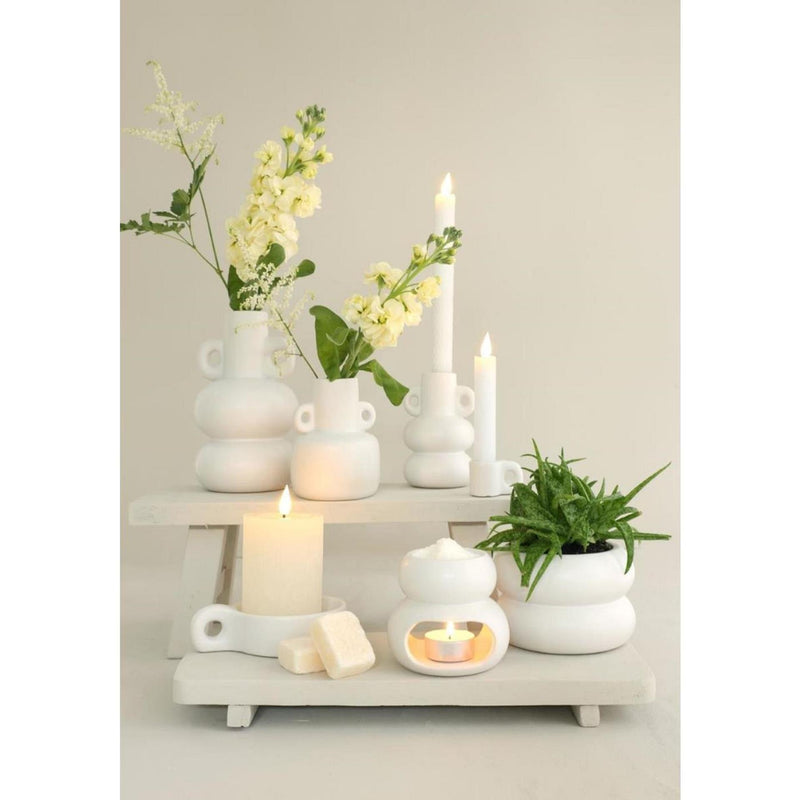 Afbeelding laden in galerijviewer, Ideas 4 seasons chubby bloempot gebroken wit ã˜9xh6,4cm

