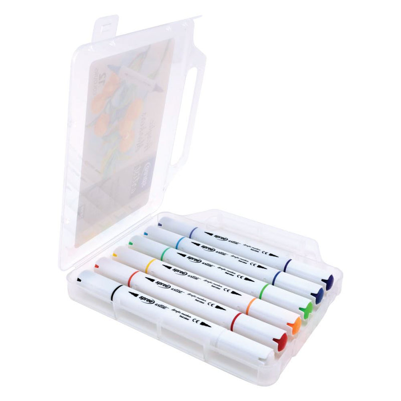 Afbeelding laden in galerijviewer, 12 acryl driehoekige markers met 2 kleur
