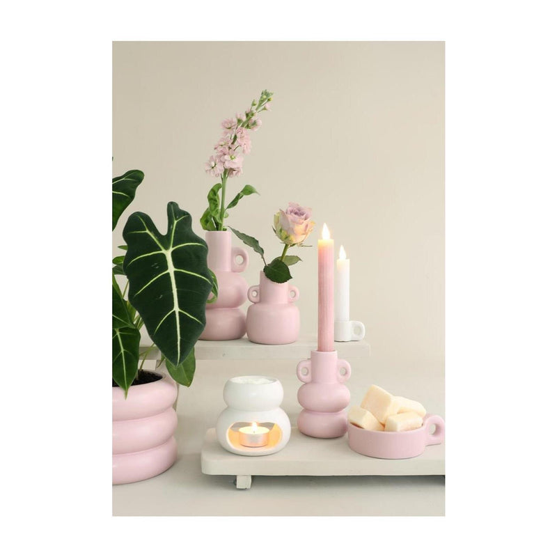 Afbeelding laden in galerijviewer, Ideas 4 seasons chubby vaas - kaarsenhouder ã˜7,6xh12cm roze
