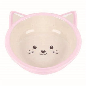Happy pet voerbak kitten roze creme