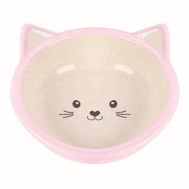 Happy pet voerbak kitten roze creme