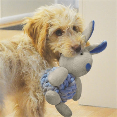 Load image into Gallery viewer, Little rascals Zzzlittle rascals knottie bunny touwbal konijn blauw
