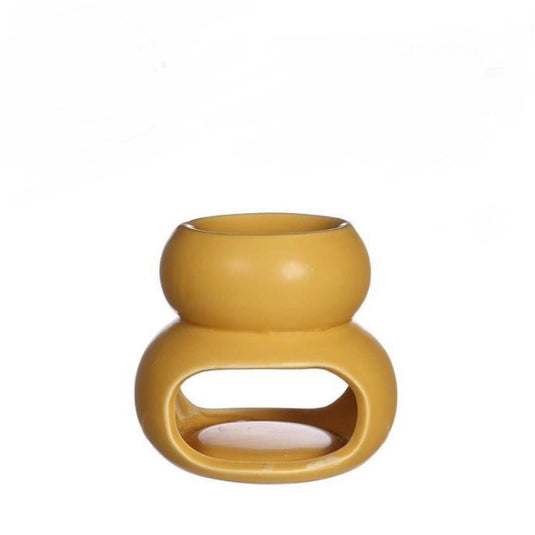 Ideas 4 seasons chubby brander mosterdgeel ø10xh9cm
