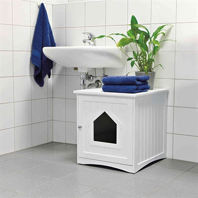 Load image into Gallery viewer, Trixie Kattenmand huis wit
