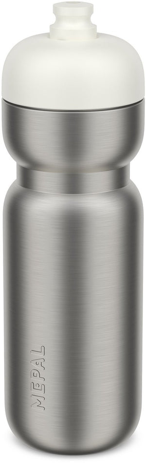 Mepal rvs bidon pull sport - 800 ml - pak. open en drink - lichtgewicht rvs - vaatwasmachinebestendig - drinkflessen - ceramic white