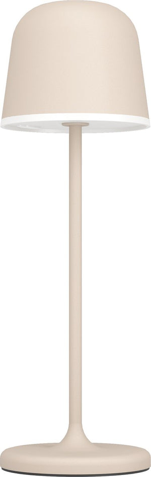 Eglo mannera tafellamp - aanraakdimmer - 34 cm - oplaadbaar (tot 38 uur licht) - aluminium - zandkleur wit - draadloos - binnen en buiten