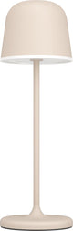 Eglo mannera tafellamp - aanraakdimmer - 34 cm - oplaadbaar (tot 38 uur licht) - aluminium - zandkleur wit - draadloos - binnen en buiten