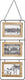 Atmosphera muurfotlijst 3 fotos hout mdf (52 x 22 cm)