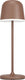 Eglo mannera tafellamp - aanraakdimmer - 34 cm - oplaadbaar (tot 38 uur licht) - aluminium - roestbruin - draadloos - binnen en buiten