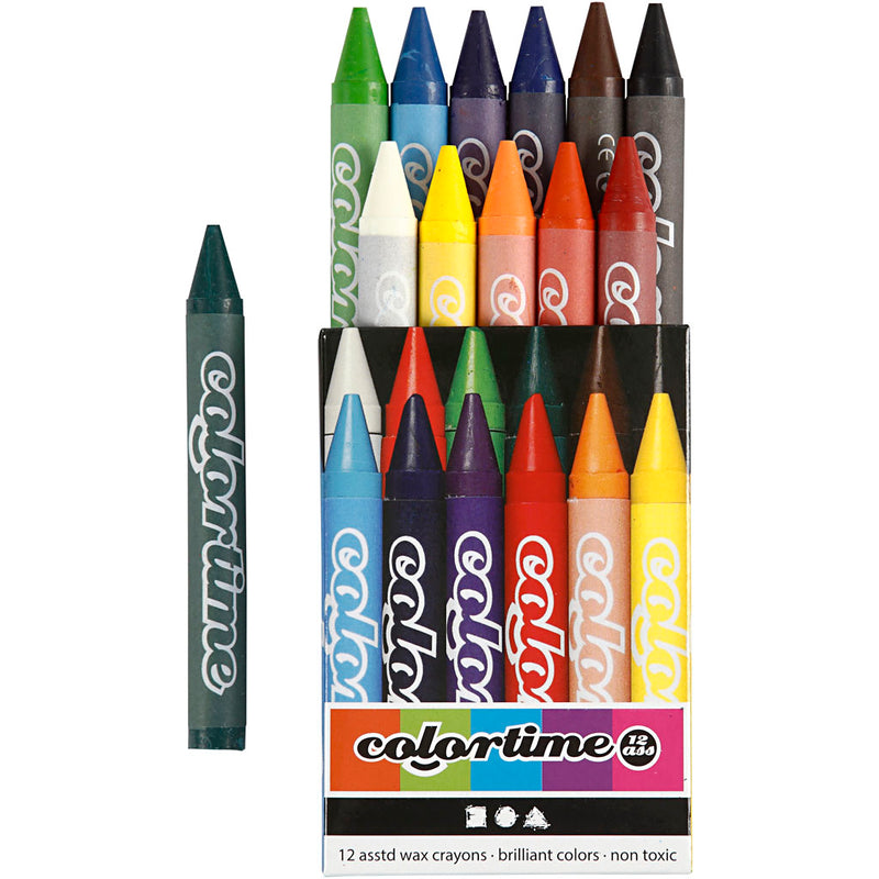 Load image into Gallery viewer, Https: www.cchobby.nl colortime-kleurkrijt-l-10-cm-dikte-11-mm-diverse-kleuren-12-stuk-1-doos
