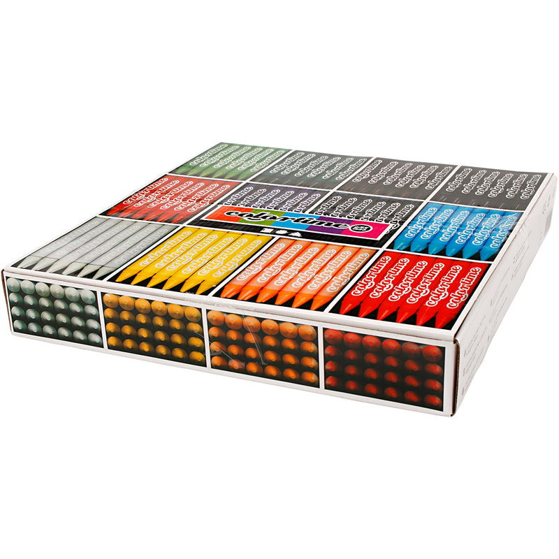 Load image into Gallery viewer, Creativ company https: www.cchobby.nl colortime-kleurkrijt-l-10-cm-dikte-11-mm-diverse-kleuren-12x24-stuk-1-doos
