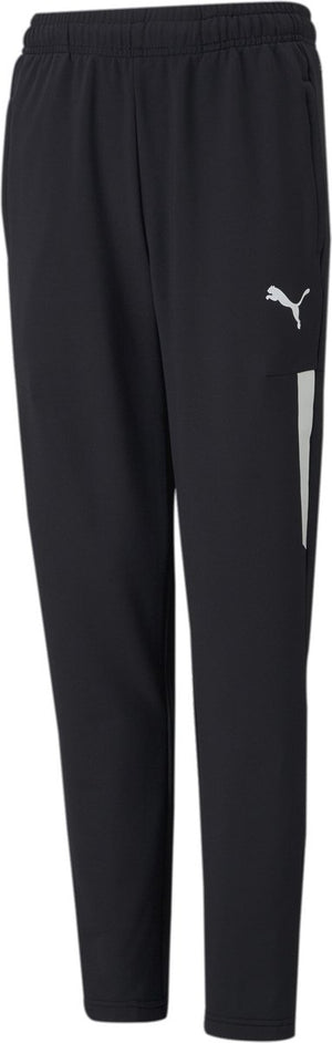 Puma teamliga training pants pro jr unisex sportbroek - black- white