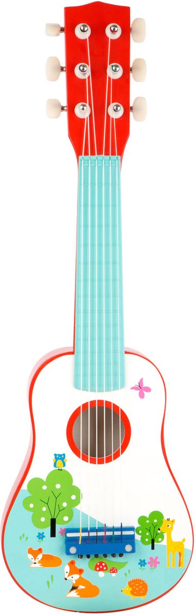 Afbeelding laden in galerijviewer, Small foot - houten gitaar kleine vos, 53cm
