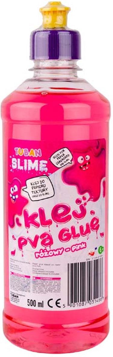 Tuban - pva lijm voor slijm - roze 500 ml