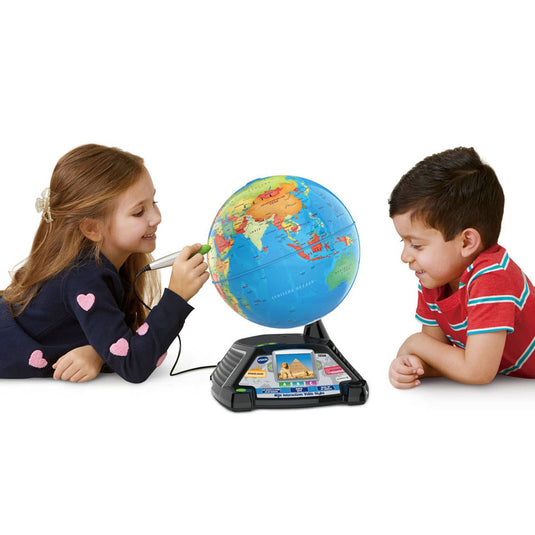Vtech mijn interactieve video globe - wereldbol kinderen - educatief speelgoed - cadeau - kinderspeelgoed 7 jaar tot 12 jaar