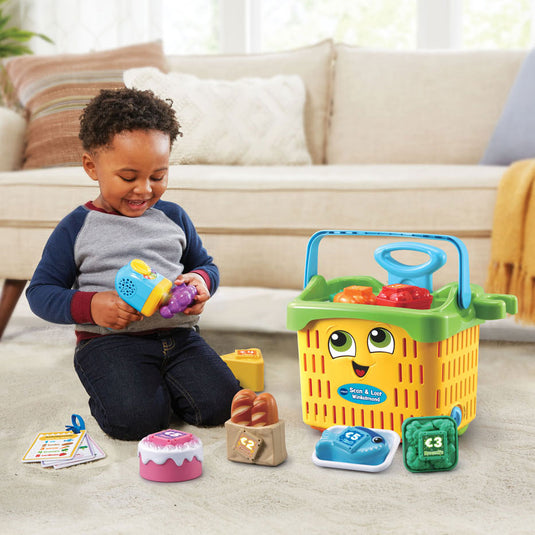 VTech Winkelmand Scan Leer 19 x 32 x 29 cm geel 13-delig