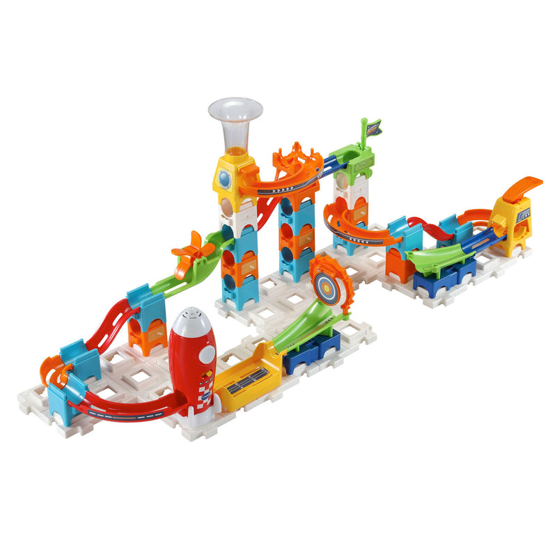Chargez l'image dans la visionneuse de la galerie, Vtech marble rush rocket set elektronisch m100e knikkerbaan - 79 onderdelen - incl. 10 knikkers met licht- en geluidseffecten - cadeau - speelgoed 3 tot 12 jaar
