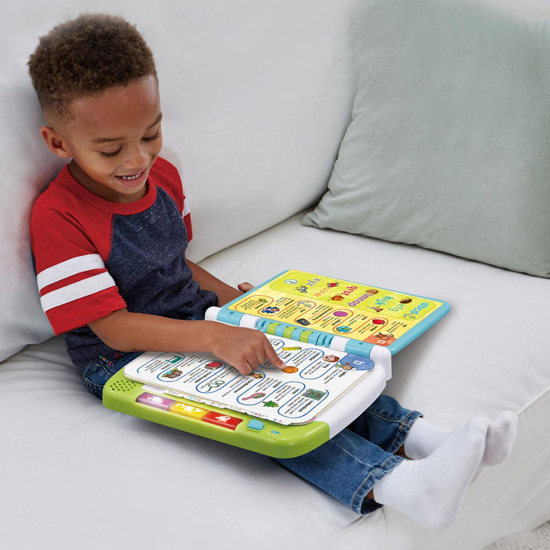 Load image into Gallery viewer, VTech Kinderboek Mijn interactief Woordenboek wit blauw groen
