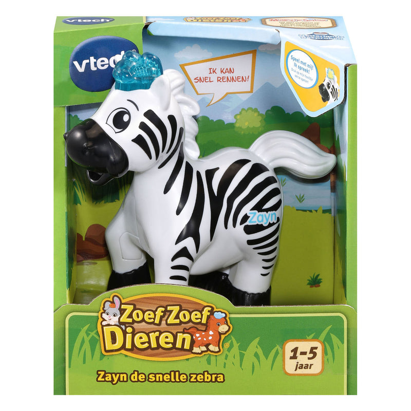 Load image into Gallery viewer, VTech Zoef Zoef Dieren Zayn de Snelle zebra
