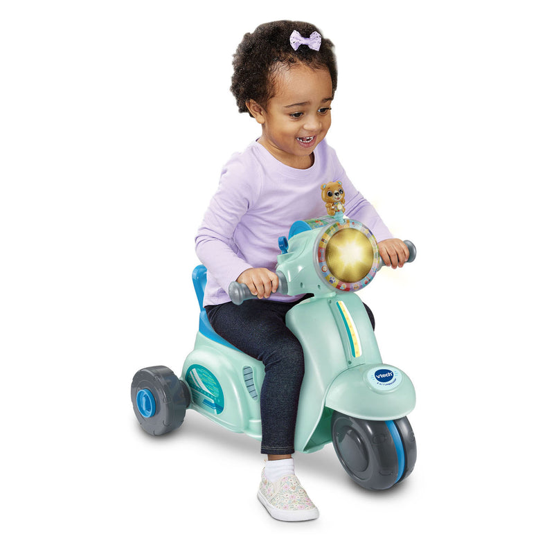 Chargez l'image dans la visionneuse de la galerie, Vtech 2in1 loopscooter blauw
