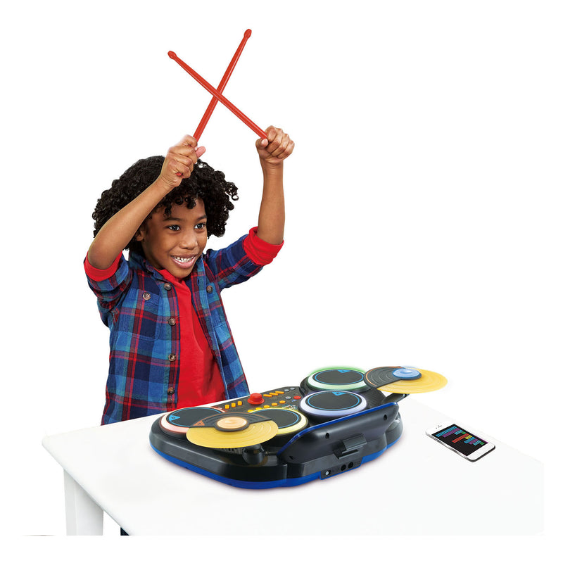 Chargez l'image dans la visionneuse de la galerie, Vtech kidi dj drums - interactief speelgoed - stimuleert creativiteit - inclusief opname functie bluetooth - speelgoed vanaf 6 jaar
