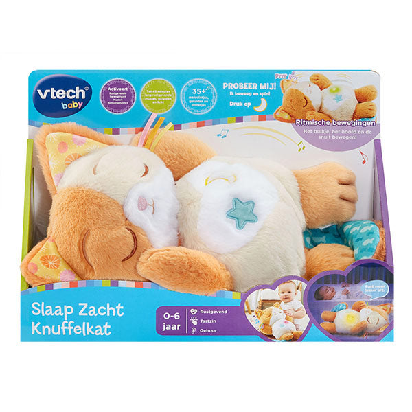 Afbeelding laden in galerijviewer, Vtech slaap zacht knuffelkat - knuffel - inclusief slaapgeluidjes, melodietjes ademhalingsbewegingen
