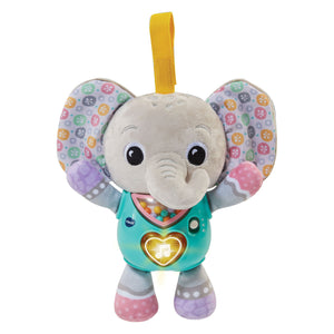 Vtech knuffel en speel olifantje grijs