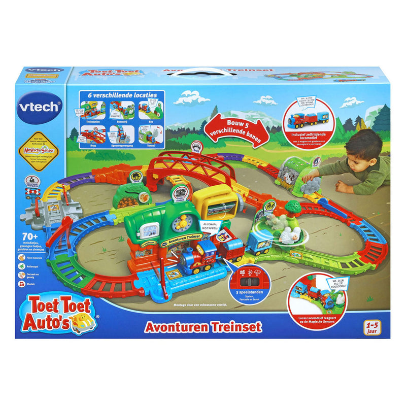 Laden Sie das Bild in Galerie -Viewer, Vtech toet toet auto's - avonturen treinset - incl. lucas locomotief
