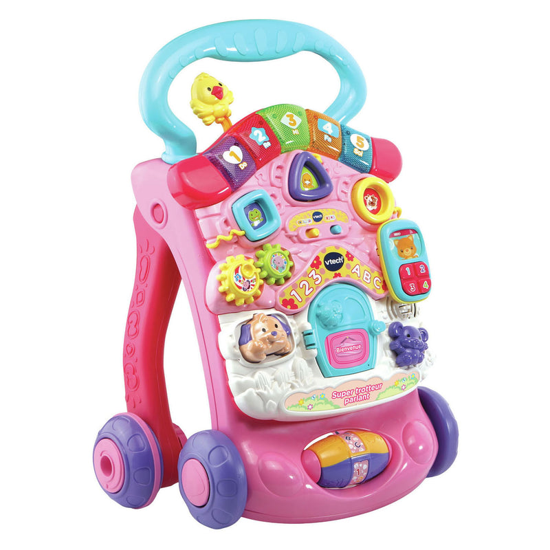 Chargez l'image dans la visionneuse de la galerie, Vtech 2-in-1 activiteiten loopwagen roze
