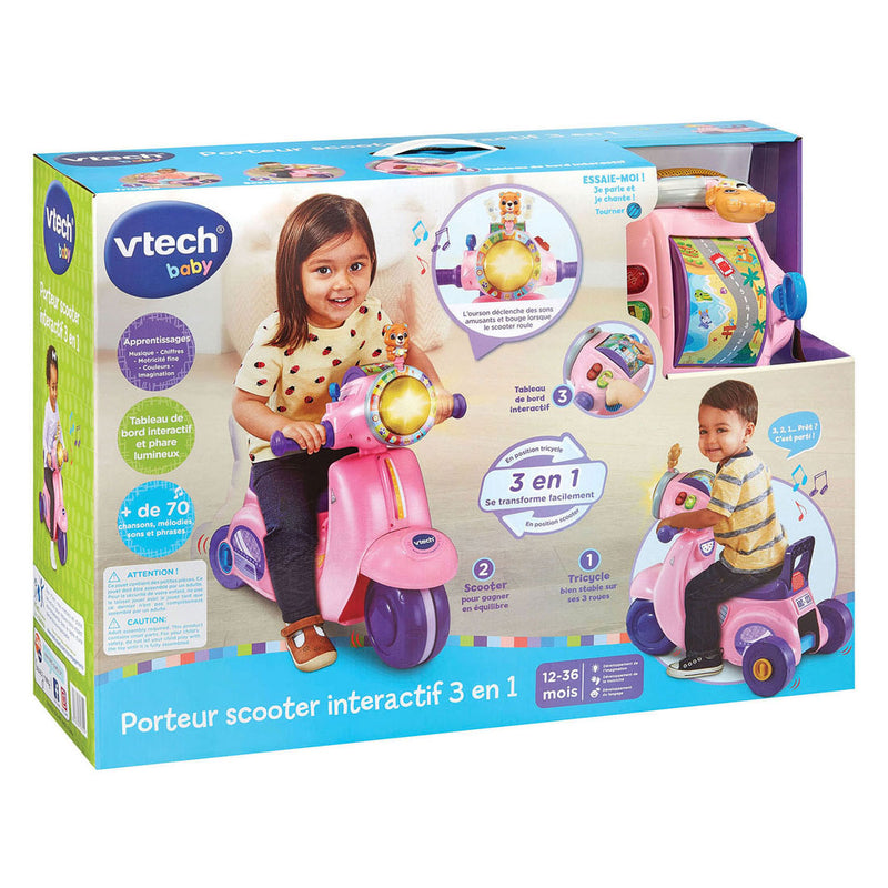 Chargez l'image dans la visionneuse de la galerie, Vtech baby 2-in-1 loopfiets scooter - roze

