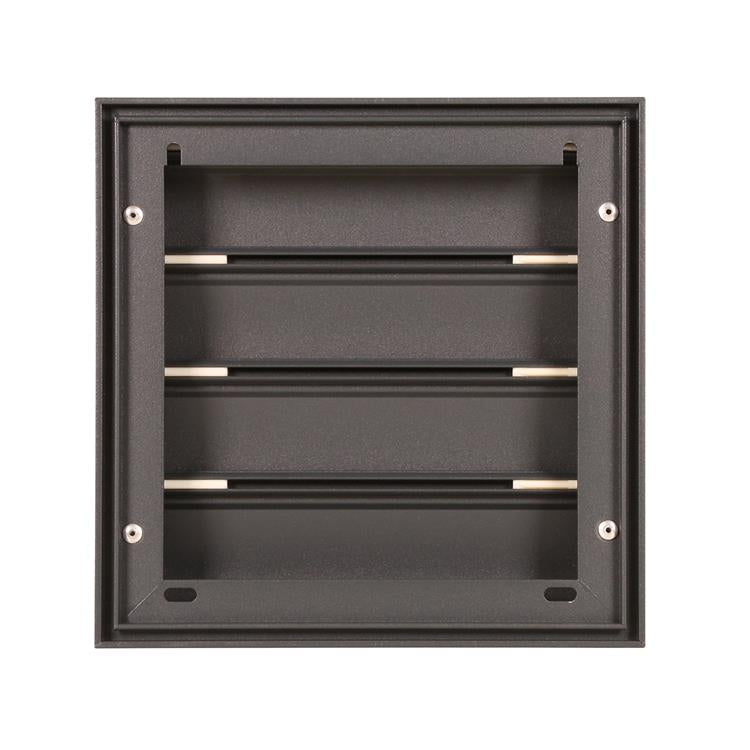 Afbeelding laden in galerijviewer, Renson 1062415 - skin opbouw dampkaprooster alu433 (173x173) structuur 7016 | 2 stuks
