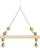 Zolux Schommel hout met kralen 2 bellen ketting