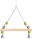 Zolux Schommel hout met kralen 2 bellen ketting