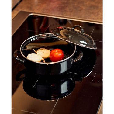 Overige merken casalupo emaille braadpan 22 cm zwart